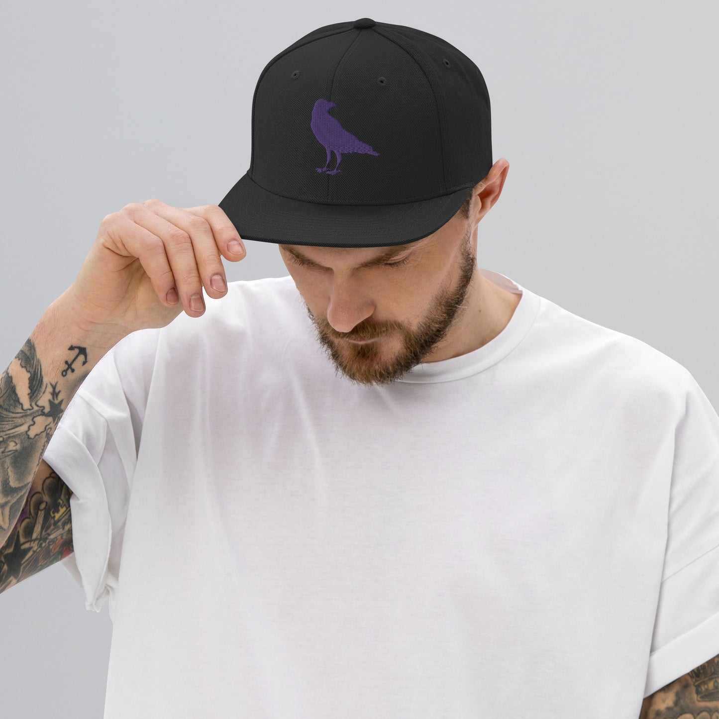 The Raven Flat Bill Snapback Hat