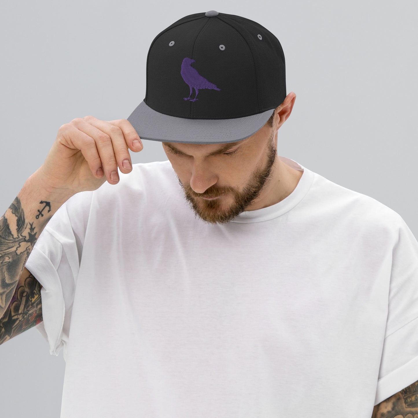 The Raven Flat Bill Snapback Hat