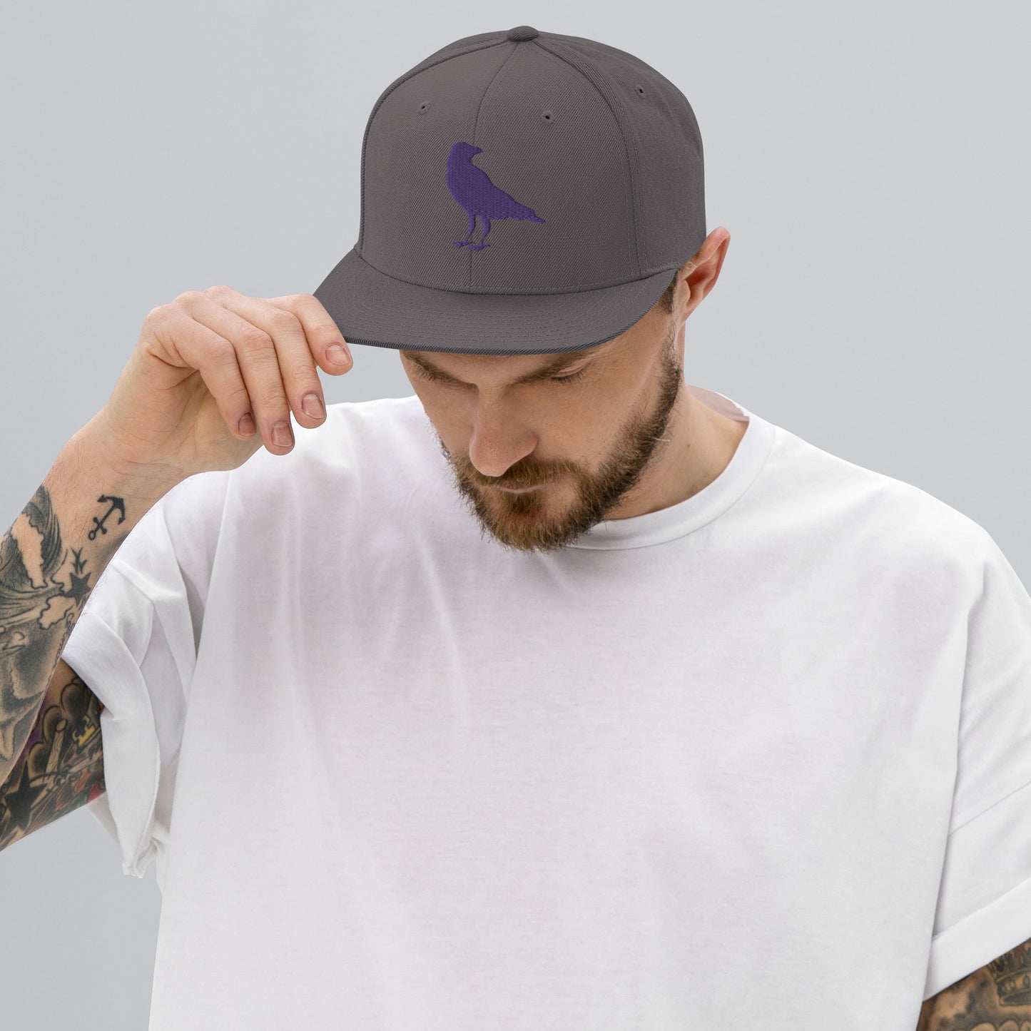 The Raven Flat Bill Snapback Hat