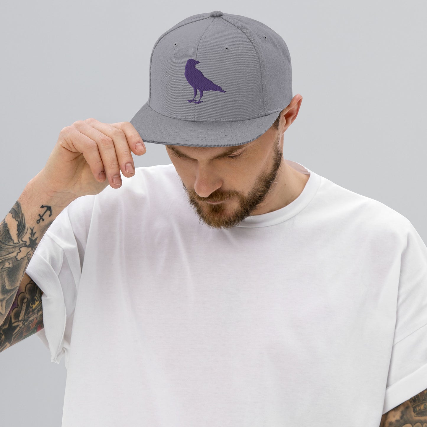 The Raven Flat Bill Snapback Hat