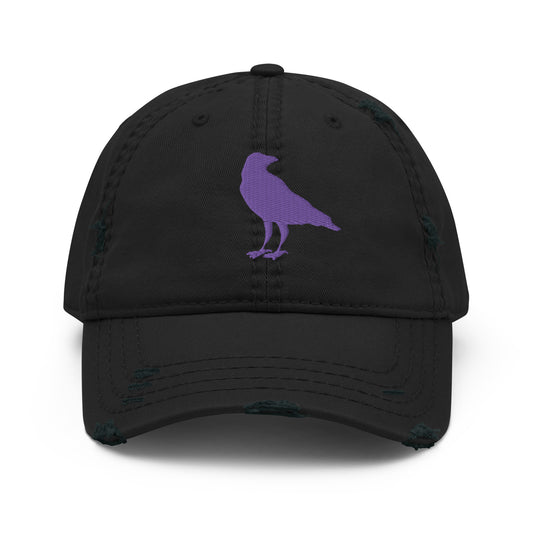 The Raven Unisex Distressed Dad Hat