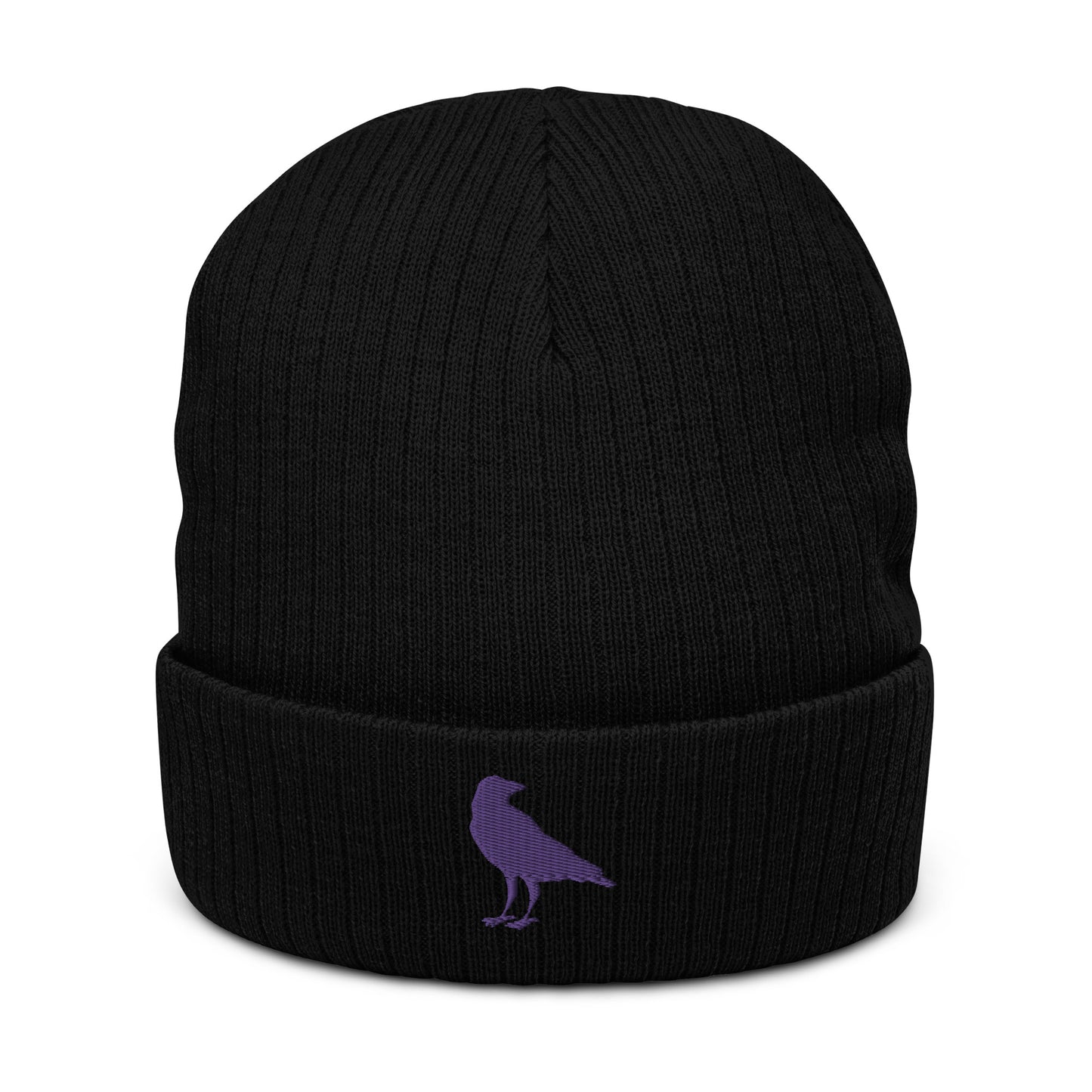 The Raven Ribbed Beanie