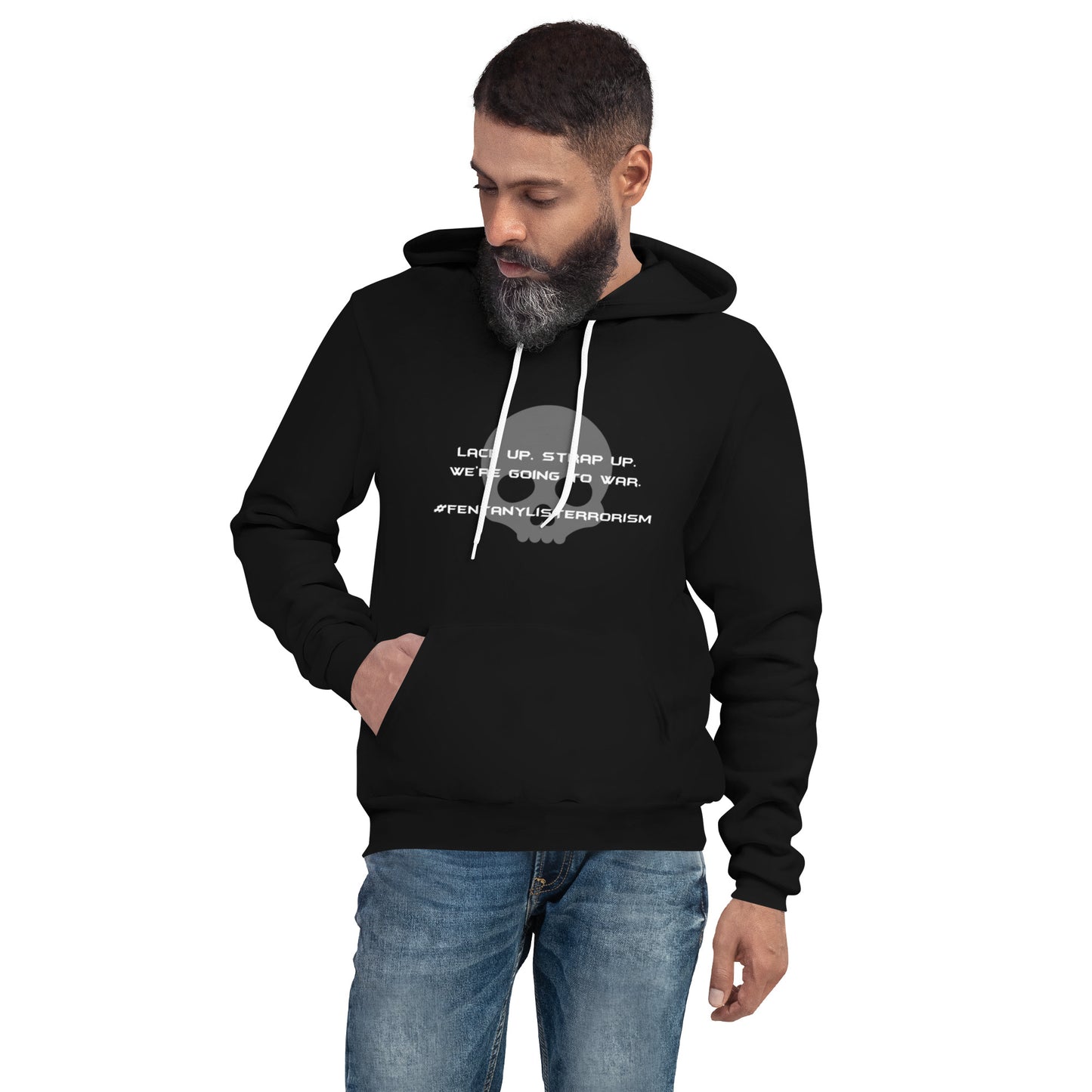 Lace Up Strap Up Unisex Hoodie